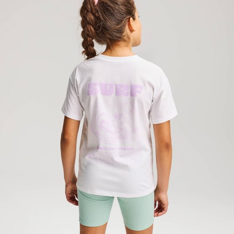 Детские Cat & Jack Girls' Oversized Short Sleeve Graphic Jersey T-Shirt - Cat & Jack™ White L