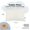 KeaBabies Toddler Pillow - Soft Organic Cotton Kids Pillows for Sleeping - Travel Pillow for Kids Age 2-5 - 3 of 4