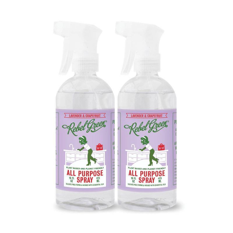 Rebel Green Lavender &#38; Grapefruit All Purpose Spray - 32 fl oz/2pk, 1 of 11
