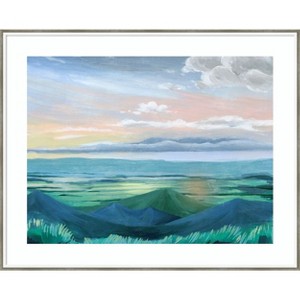 Amanti Art Sunset Outlook II by Grace Popp Wood Framed Wall Art Print - 1 of 4