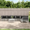 vidaXL Patio Lounge Set White Woven fabric, powder-coated steel, textilene - 2 of 4