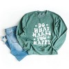 Simply Sage Market S.W.Smiley Makes You Happy Smiley Face Sweatshirt - 3 of 4