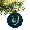 Ithaca College Primary Logo Mini Small Tiny Wood Christmas Tree Holiday Ornament - 3 of 4