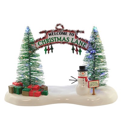 Department 56 House 7.5" A Festive Christmas Gate Holiday Santa  -  Decorative Figurines