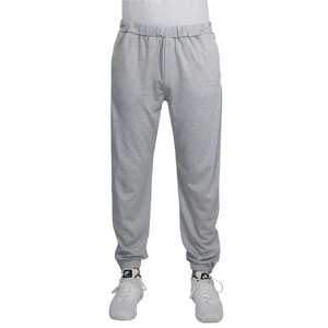Blue Ice Men's Moisture Wicking Performance Jogger With Reflective Trim Ankle Zippers - 1 of 4