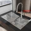 Cobbe Nano gray 32" Drop-in Workstation Kitchen Sink, Stainless Steel Modern Double Bowl Kitchen Sink - 2 of 4