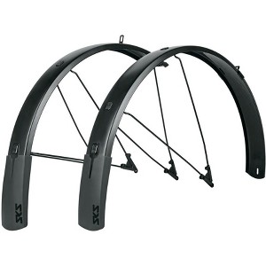 SKS B75 Bluemels Style Full Coverage Fender Set - 75mm, 27.5/29/700 x 2.25-2.6", Matte Black - 1 of 4