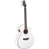 Breedlove Discovery Spruce-Mahogany Concert Acoustic-Electric Guitar Satin White - 3 of 4
