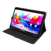 LINSAY® 10.1" Octa Core 256GB Storage Android 15 Tablet with Black Leather Case - 2 of 3