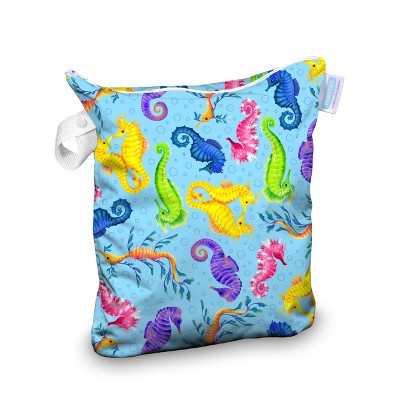 Image of Thirsties | Deluxe Wet Bag Pack of 1 - Hold Your Seahorses Multicolored, One Size
