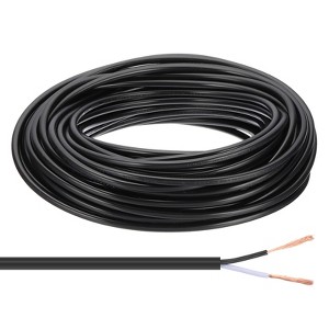 Unique Bargains Tinned Copper Insulated Heat Resistant PVC Covered 300V SVT Round Wire 18AWG - 1 of 4