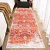 Vintage Floral Medallion Living Room Rugs, Soft Washable Non Slip Large Carpet for Bedroom Dining Room Office - 3 of 4