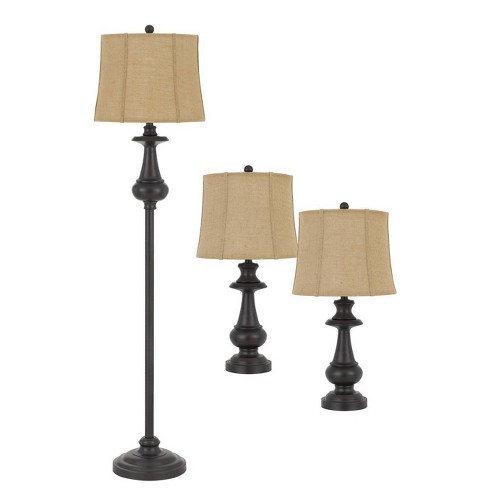 61 75 Metal Floor Lamp And 27 Set, Gold Floor Lamp And Table Set
