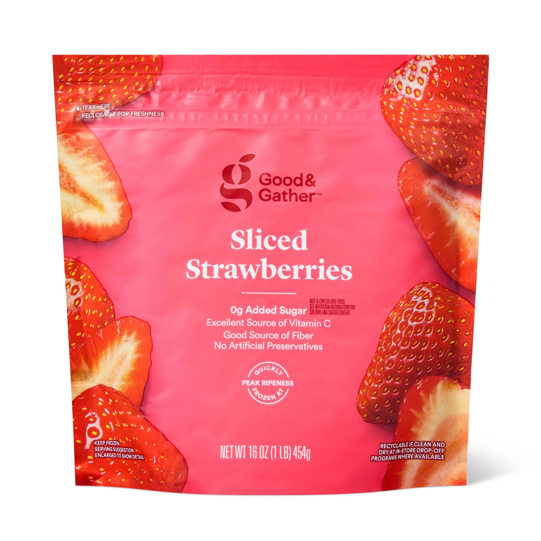 Frozen Sliced Strawberries - 16oz - Good & Gather™