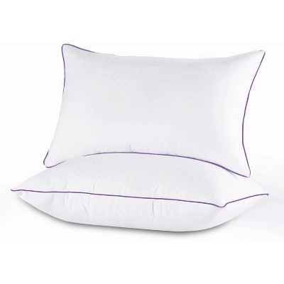 BRINJOY Standard Size Pillow - Machine Washable Support Pillow with Down Alternative Fill, Luxury Hotel Quality for Side, Back & Stomach Sleepers