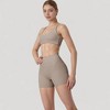Anna-Kaci Active Women's High Waist Seamless Biker Shorts with Wide Waistband and Stretch Fit for Active Comfort - 3 of 4
