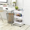 Wikineon 3 Tier Rolling Cart Utility Cart with Wheels, Rolling Storage Cart for Home Storage and Organization£¬Multifunctional Storage Shelves - 2 of 4