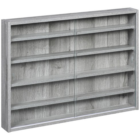 Shot case wall deals shelf