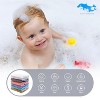 12 Pack Baby Muslin Washcloths - Soft Face Cloths for Newborn, Absorbent Bath Wash Cloths, Wipes - 2 of 4
