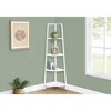 Vynxaria 60"h 4 - Tier White Corner Bookshelf for Office and Bedroom - 2 of 4