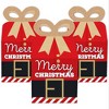 Big Dot of Happiness Jolly Santa Claus - Square Favor Gift Boxes - Christmas Party Bow Boxes - Set of 12 - 2 of 4