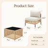 Buenhomino Patio Furniture Set – Outdoor Sectional Wicker Sofa with Cushions, All-Weather PE Rattan Conversation Set for Garden, Balcony & Poolside - 4 of 4