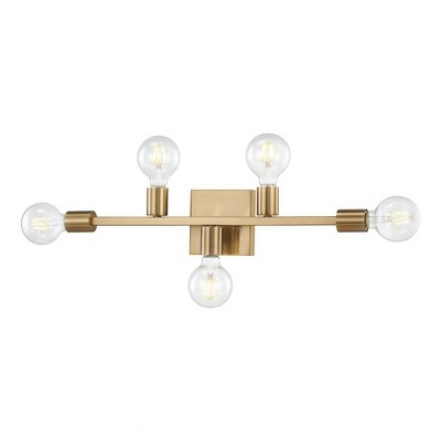 Elk Home Attune 5 - Light Vanity in  Burnished Brass