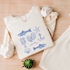 Simply Sage Market Nautical Outline Collage Lightweight Garment Dyed Sweatshirt - 3 of 4