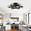 Chic Crate 25.8" Matte Black Ceiling Fan with Remote Control, 5-Blade Industrial Fan for Home Use (No Bulbs) - 4 of 4