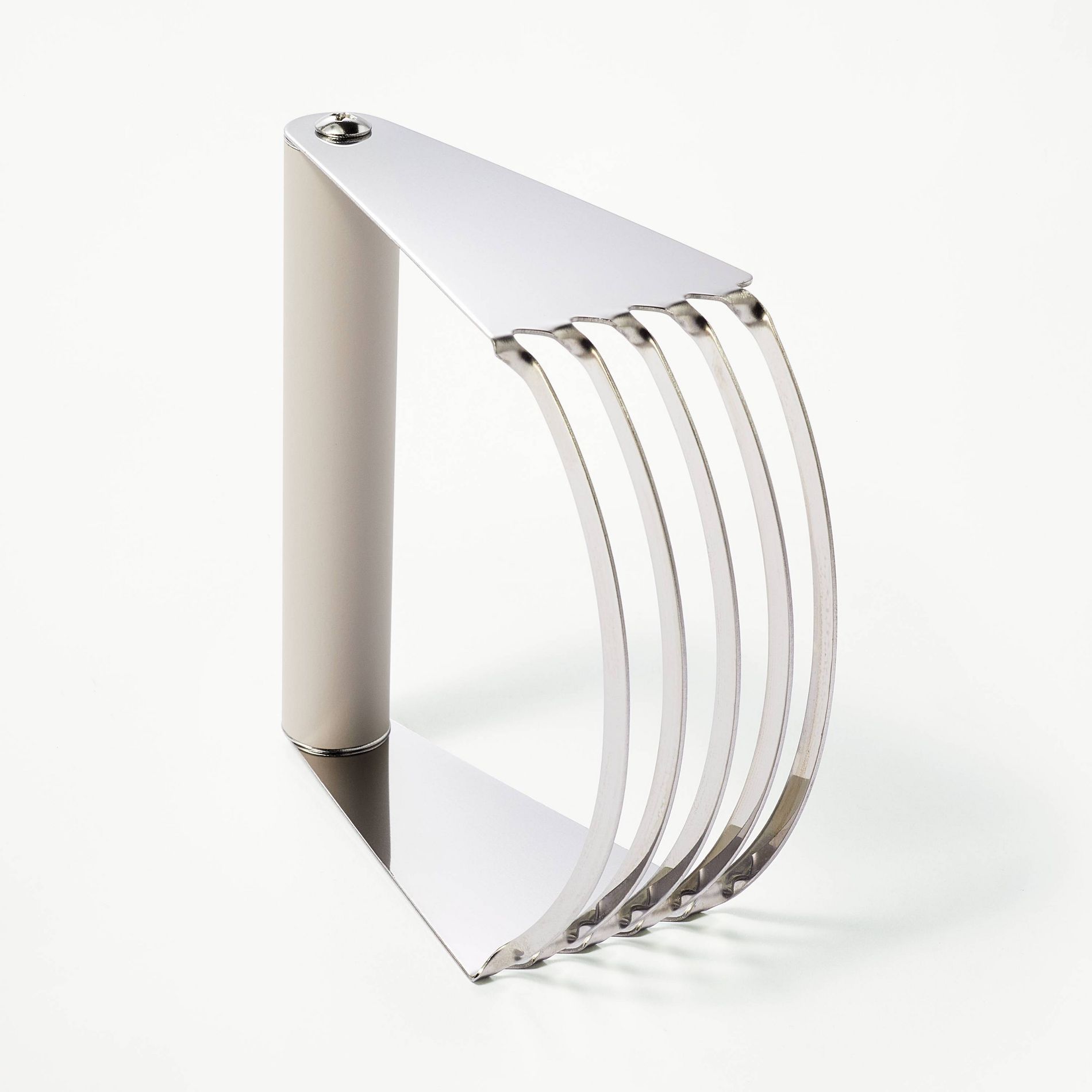 Pastry Blender Silver - Figmint™: Stainless Steel Blades, Hand Wash, Dishwasher-Safe, Kitchen Tool, 4" Height