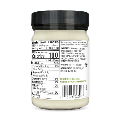 Classic Vegan Avocado Oil Mayo with Cage-Free Eggs