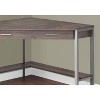 Monarch Specialties Computer Desk Home Office Corner Storage Drawers 42InchL Work Laptop Metal Laminate Brown Grey Contemporary Modern - 3 of 4