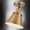 Urban Ambiance Luxury Modern Farmhouse Indoor Ceiling Light,  10''H x 8-1/4"W x 8-1/4''D,  Vintage Brass Finish, UHP4667 - 3 of 4