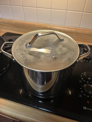 8qt Nonstick Ceramic Coated Aluminum Wide Stock Pot - Figmint™ : Target