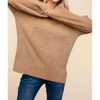 Women's Fuzzy Round Neck Sweater - Haptics - 3 of 3