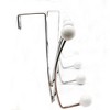 Evideco French Home Goods Versatile Over-the-Door Metal Rack with Ceramic Hooks - 3 of 4