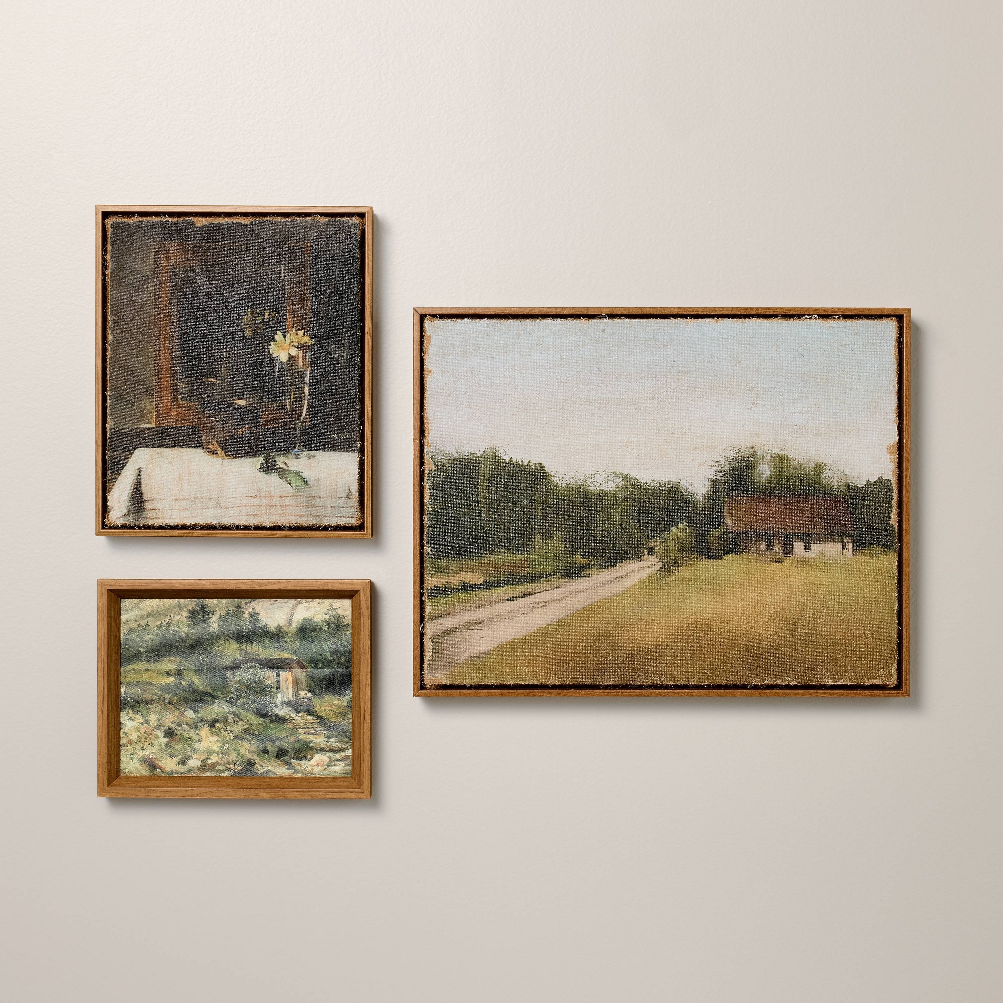 3pc 10x8" and 10x12" and 18x14" Mixed Gallery Wall Art Set - Hearth & Hand™ with Magnolia