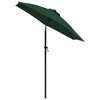 vidaXL Parasol Green 78.7"x83.1" Aluminum - 3 of 4