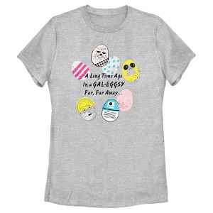 Women's Star Wars Easter In a Gal-eggsy Far, Far Away T-Shirt - 1 of 4