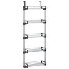 VidaXL Door Organizer with 5 Shelves 20.5 in.x7.9 in.x53.1 in. Aluminum - 2 of 4