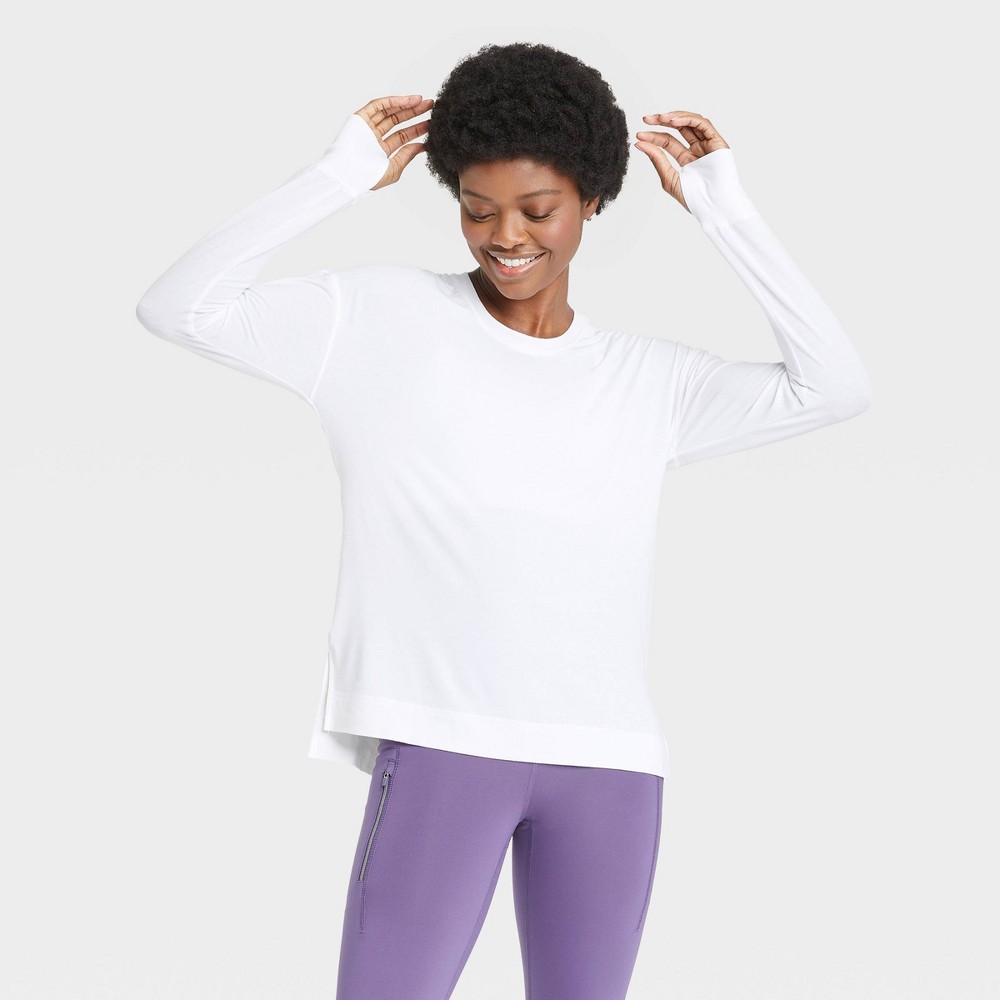 Women's Active Long Sleeve Top - All in Motion White XL