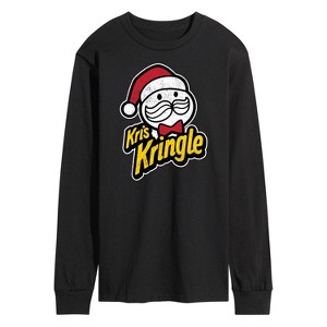 Men's - Instant Message - Kris Kringle Christmas Long Sleeve Graphic T-Shirt - 1 of 4