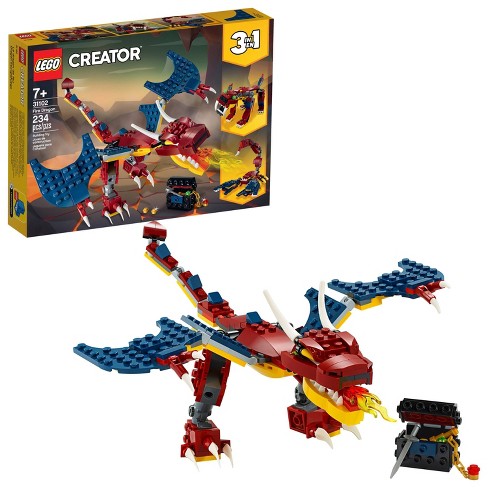 Lego Creator 3 In 1 Fire Dragon Fearsome Building Kit Target