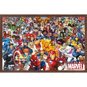 Trends International Marvel Comics - The Marvel Lineup 2023 Framed Wall Poster Prints - 1 of 4