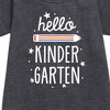 - Instant Message - Hello Kindergarten Graphic Short Sleeve Fleece Dress - 2 of 4