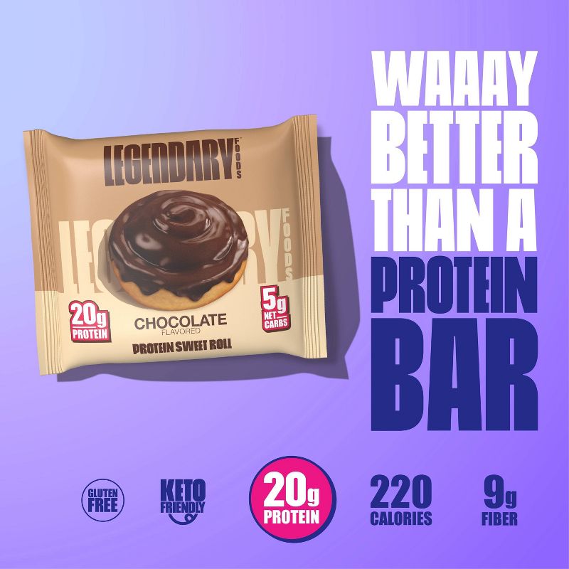 Legendary Foods Protein Roll - Chocolate - 9.5oz/4ct, 3 of 7