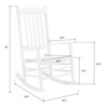 Karl Home 46 in. Solid Wood Outdoor Rocking  Chair - 2 of 4
