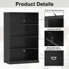 SpassWay 31"L 16"D Wood Storage Cabinet Decorative Sideboard Kids Classroom Storage Bookshelves/Bookcase with Adjustable Shelves - 4 of 4