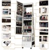 360° Swivel Jewelry Armoire Full Length Mirror Cabinet with Jewelry Storage, Standing Jewelry Cabinet Armoire - 4 of 4