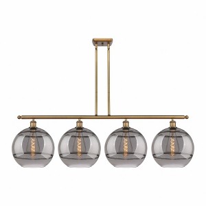 Rochester - 4 Light Stem Hung Island In Industrial Style-13.88 Inches Tall and 50.25 Inches Wide - 1 of 1